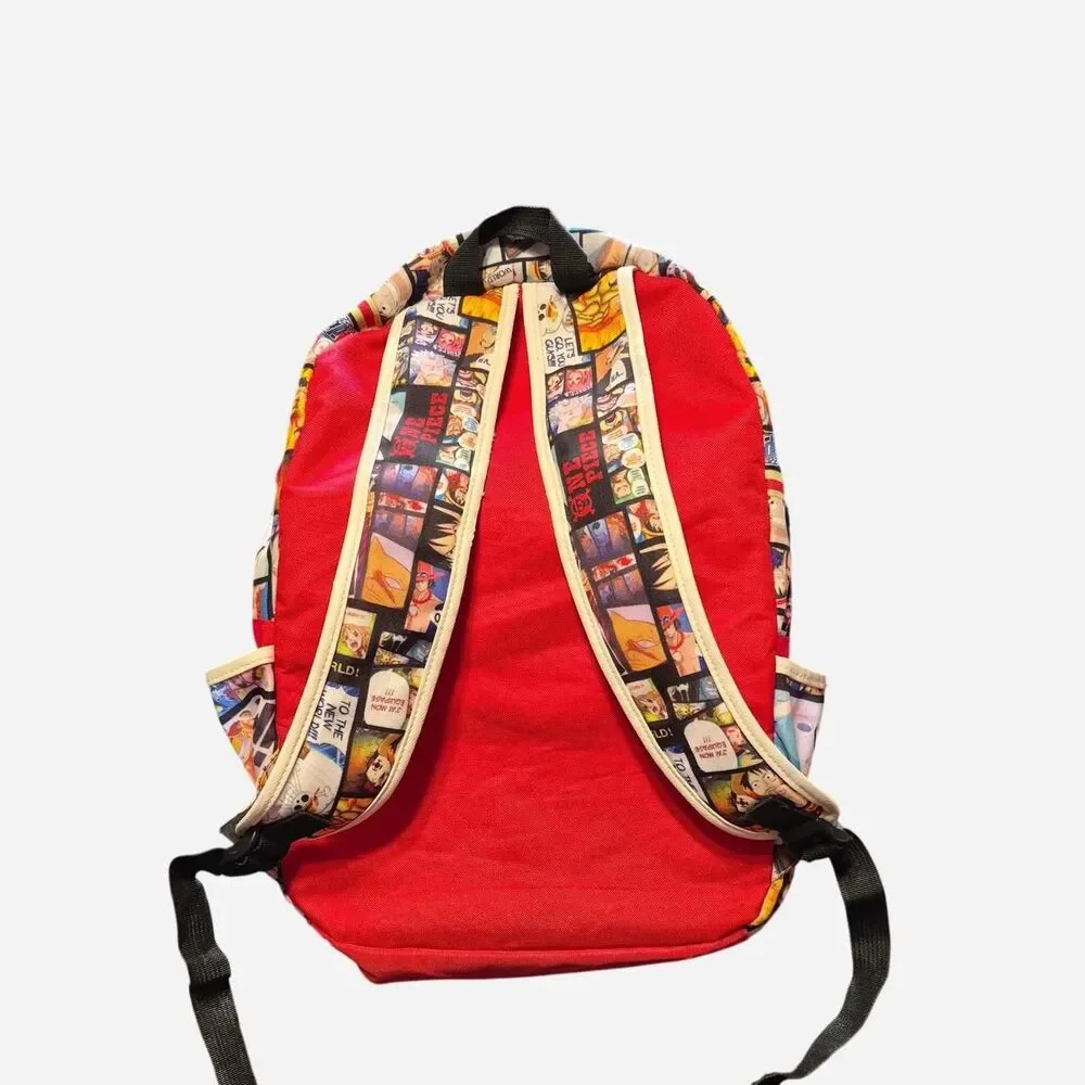 One-piece Manga Panel Print Backpack